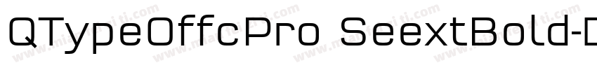 QTypeOffcPro SeextBold字体转换